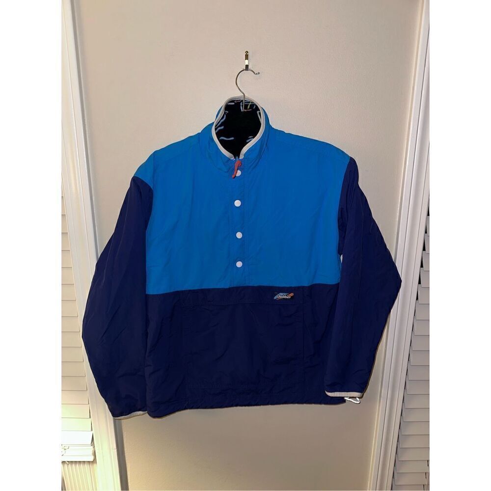 Chubbies Neon Cocktail Reversible Fleece Pullover Jacket Windbreaker Tropica Siz